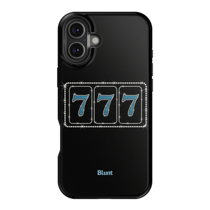 Blue Lucky 777 iPhone Case
