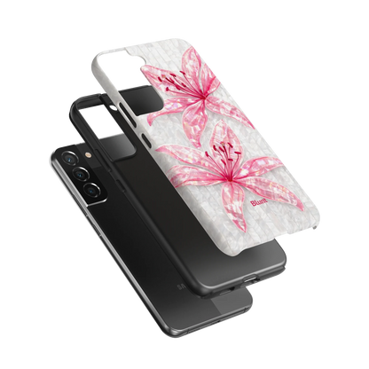 Pink-Floral-Luster-samsung-case-S22 Plus-3