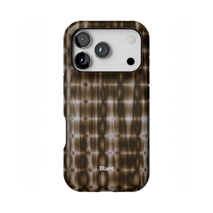 Brown Ripple iPhone Case