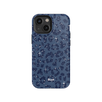 Blue Cheetah Print iPhone Case