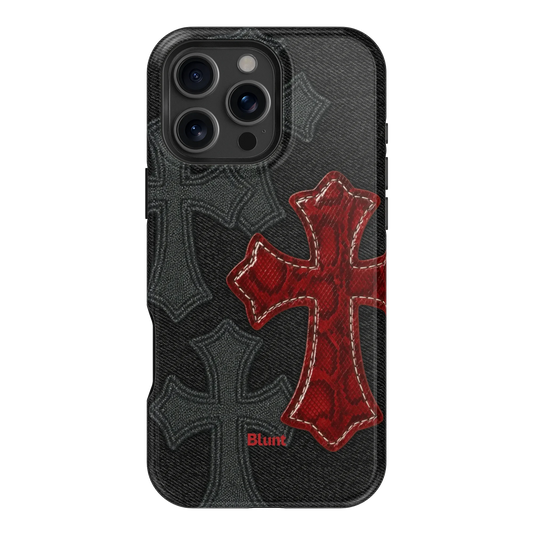 Crimson Cross iPhone Case