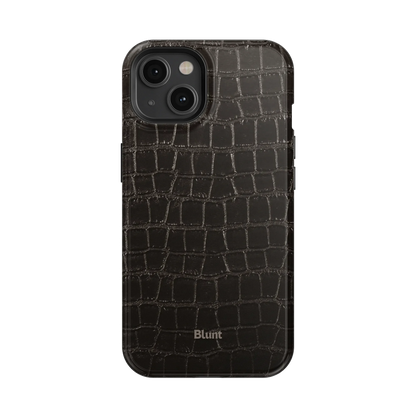Onyx Croc iPhone Case