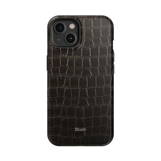 Onyx Croc iPhone Case