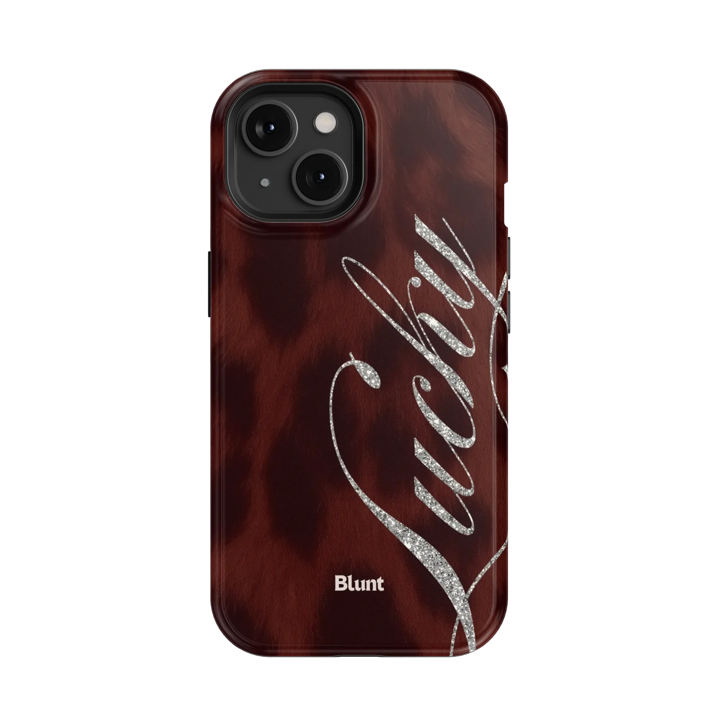 Brown Cheetah Lucky iPhone Case