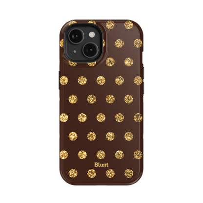 Gold Polka iPhone Case