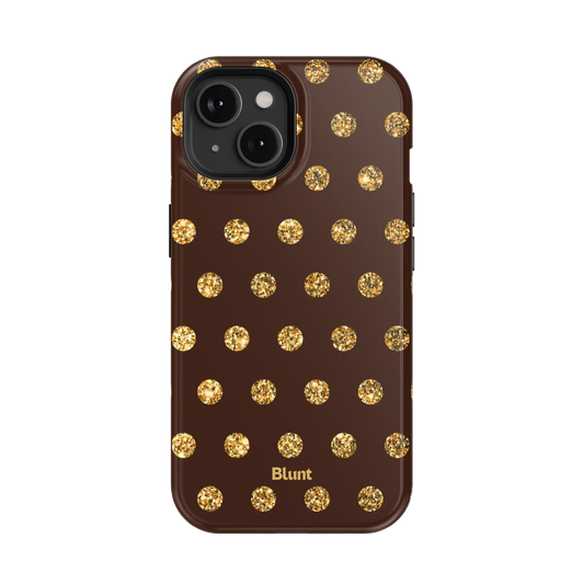 Gold Polka iPhone Case