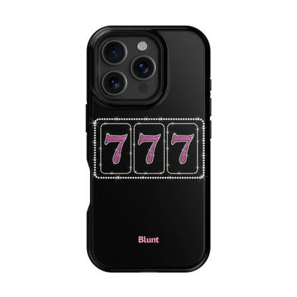 Pink Lucky 777 iPhone Case