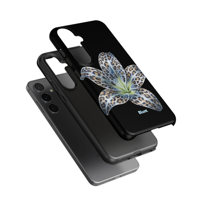 Blue-Leopard-Bloom-samsung-case-Galaxy S24 Plus-3