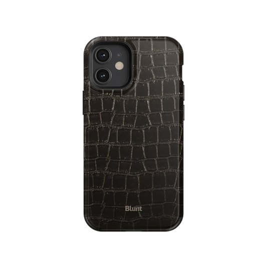 Onyx Croc iPhone Case