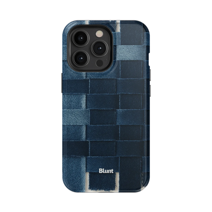 Indigo Weave iPhone Case