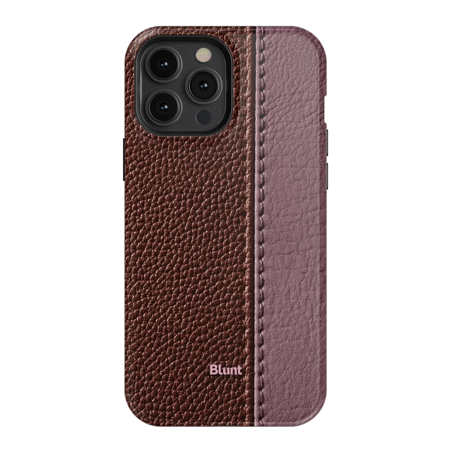 Maroon Grain iPhone Case