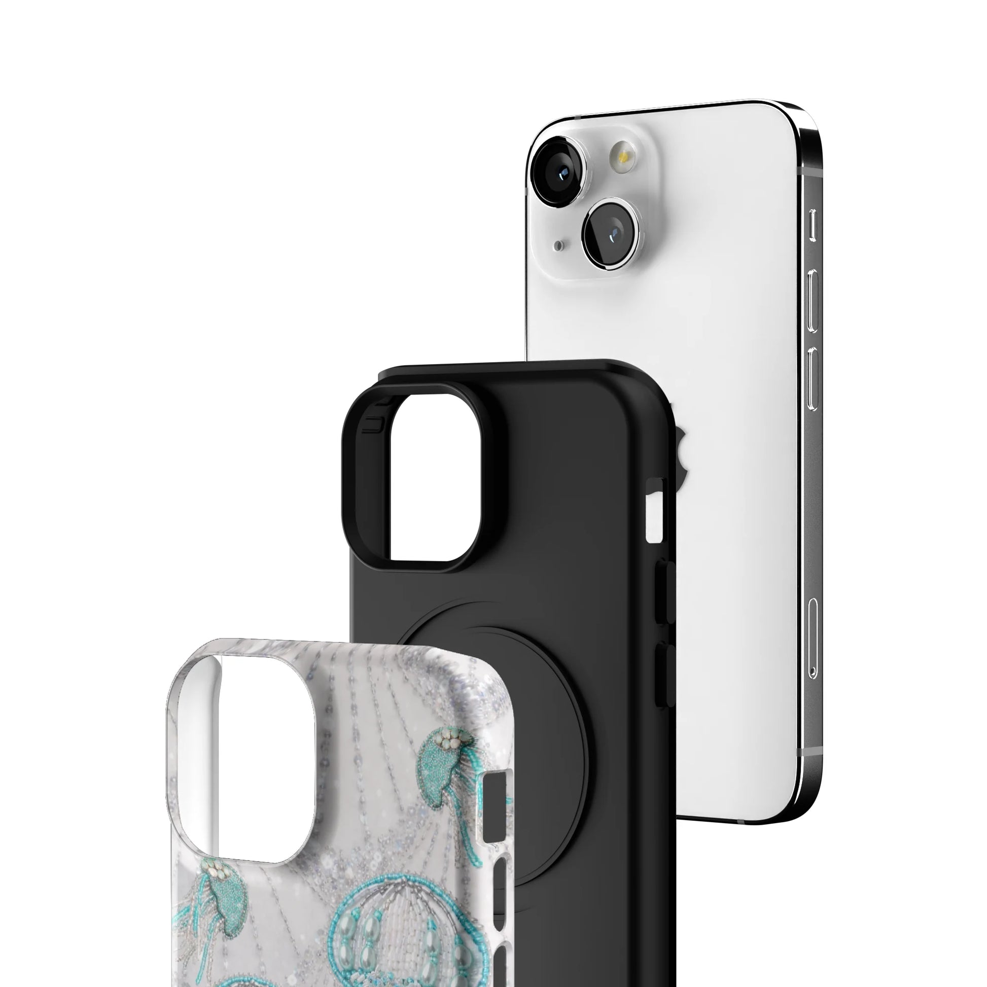 Silver-Jelly-iphone-case-iPhone 13 Mini-3