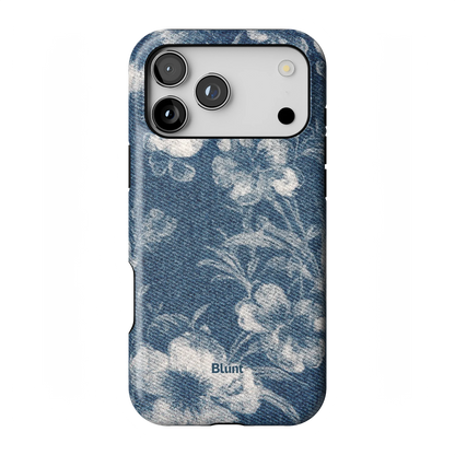 Denim Bloom iPhone Case