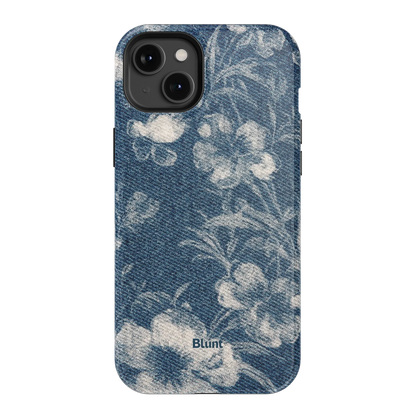 Denim Bloom iPhone Case