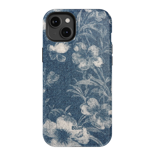 Denim Bloom iPhone Case