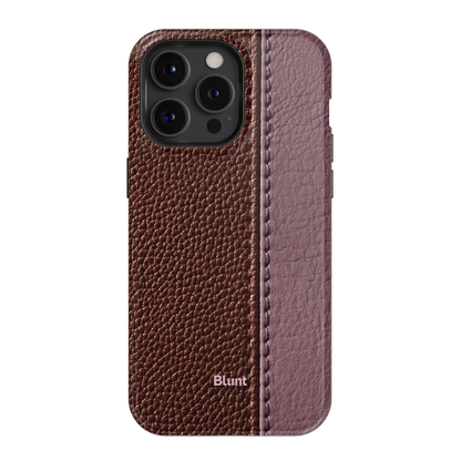 Maroon Grain iPhone Case