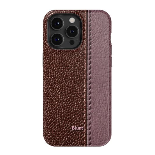 Maroon Grain iPhone Case