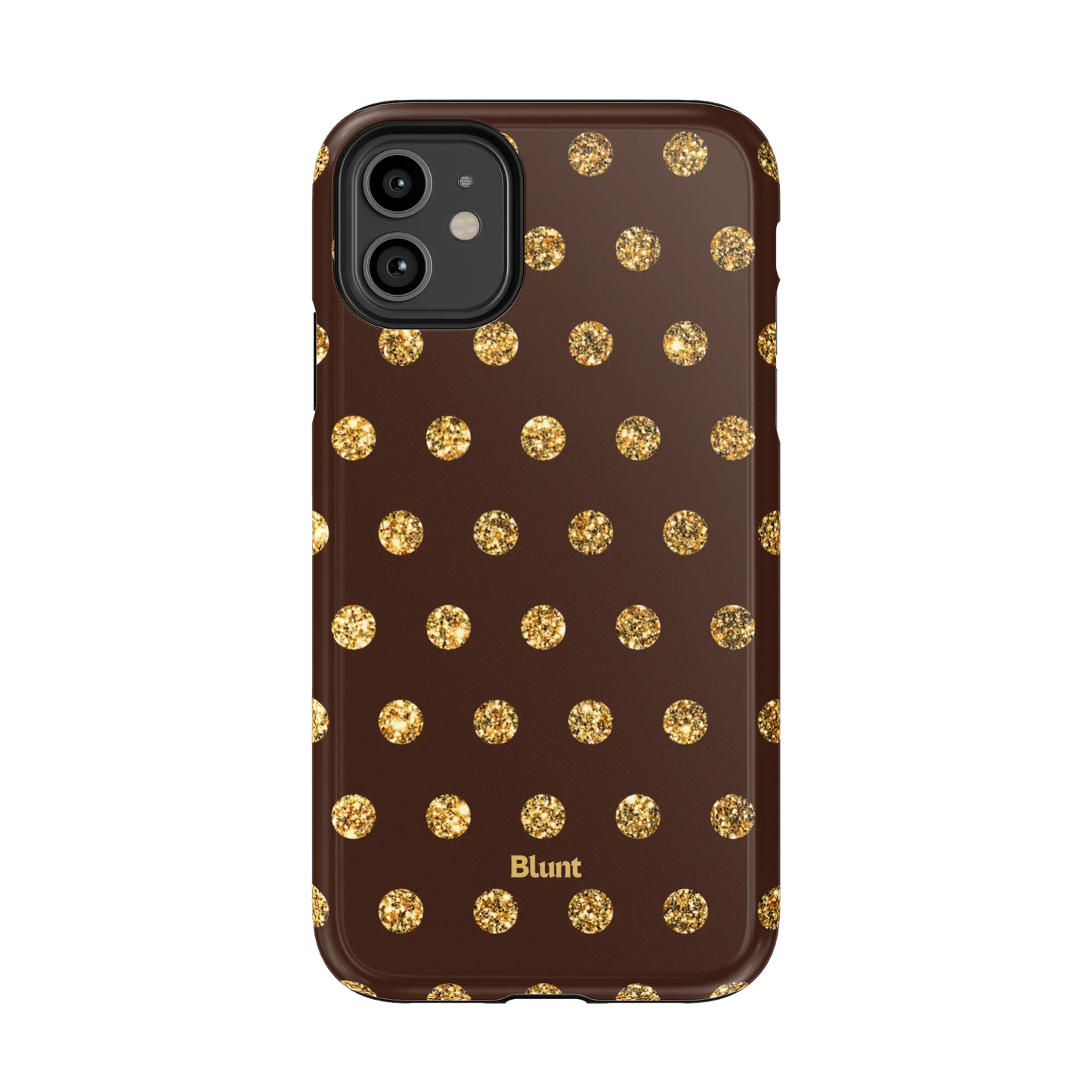 Gold Polka iPhone Case