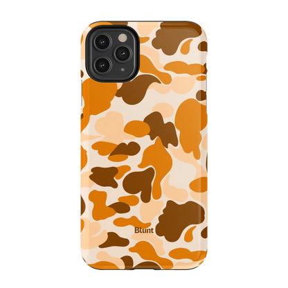 Orange Camo iPhone Case