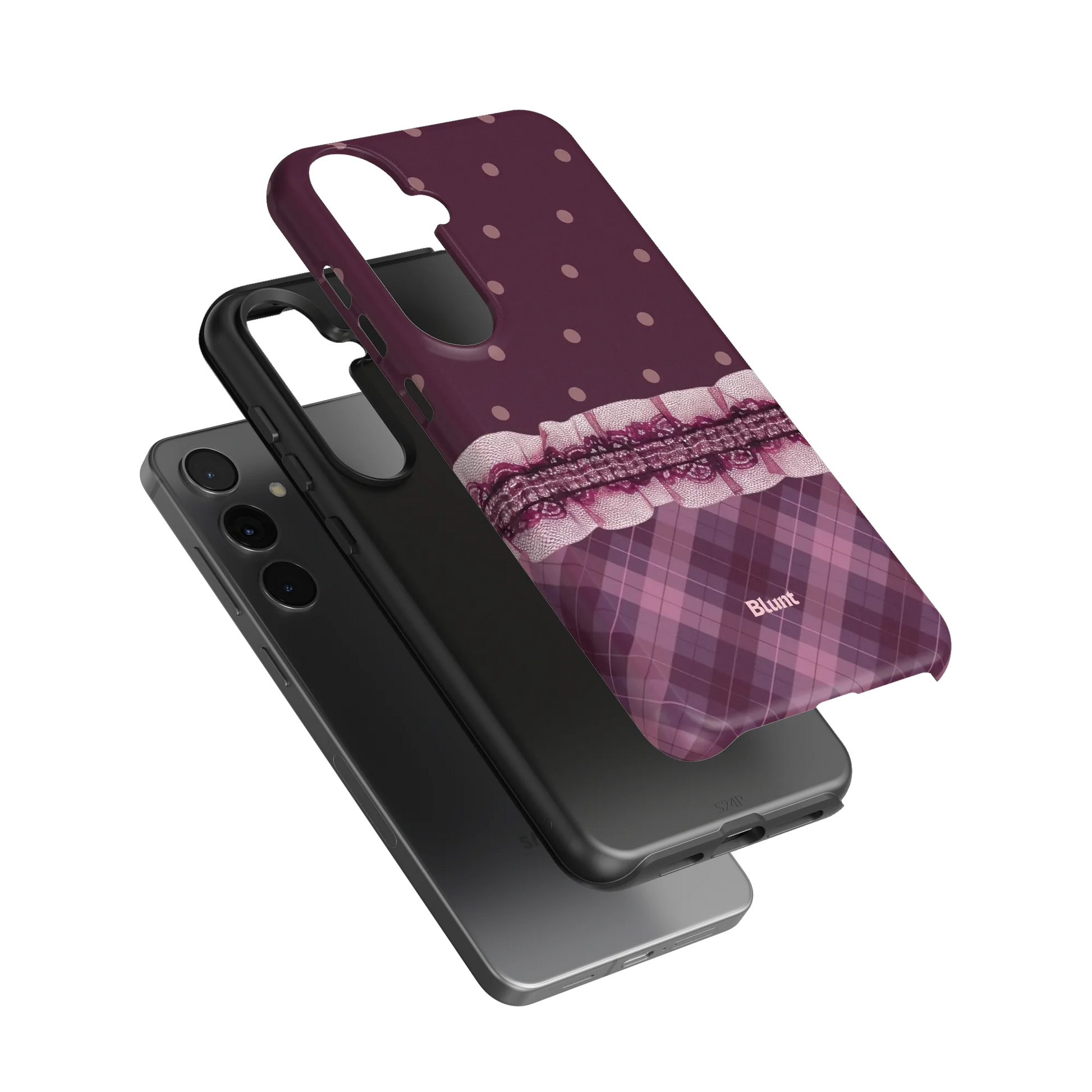 Lilac-Lattice-samsung-case-S24 Plus-3
