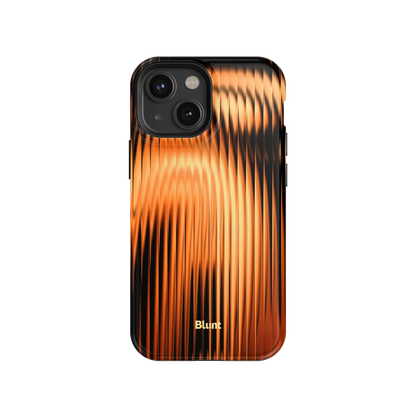 Copper Ripple iPhone Case