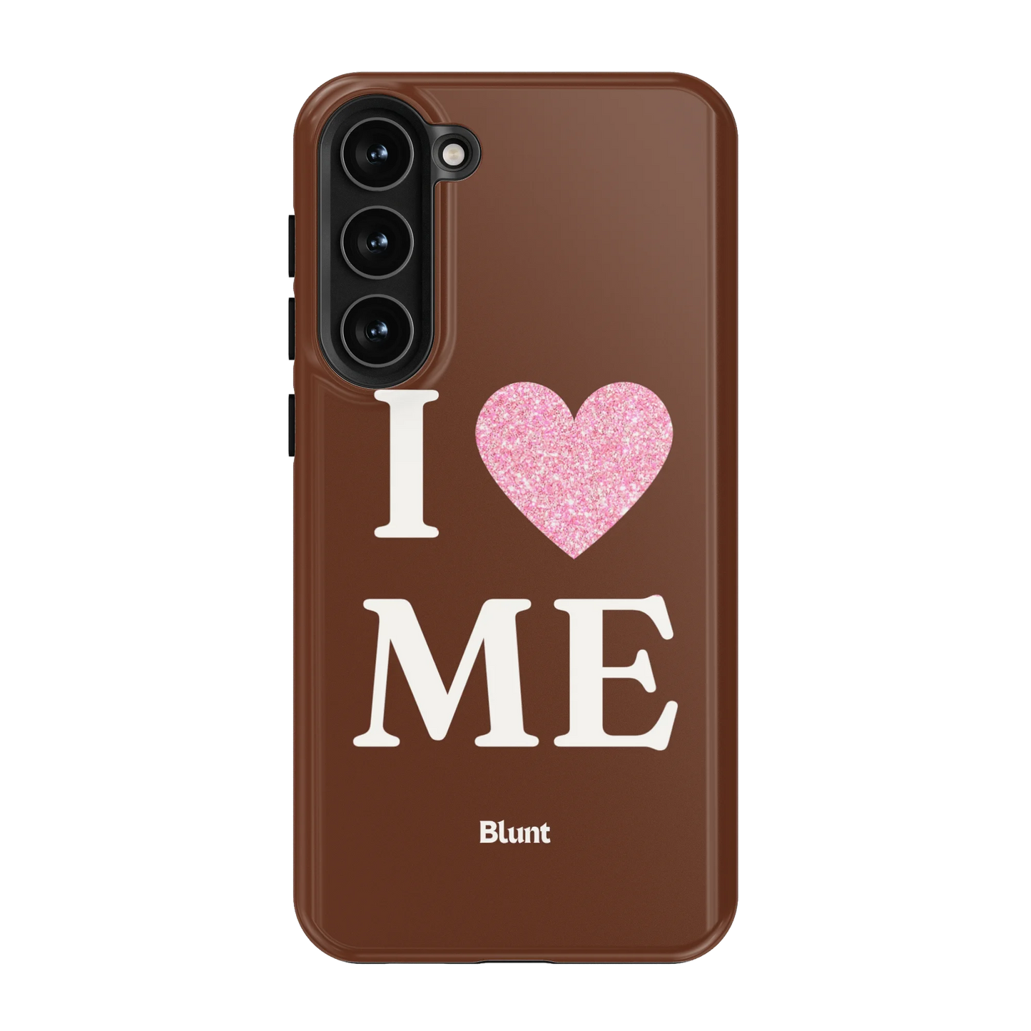 Brown I Love Me Samsung Case