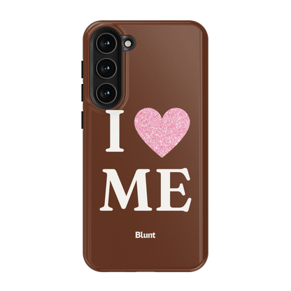 Brown I Love Me Samsung Case
