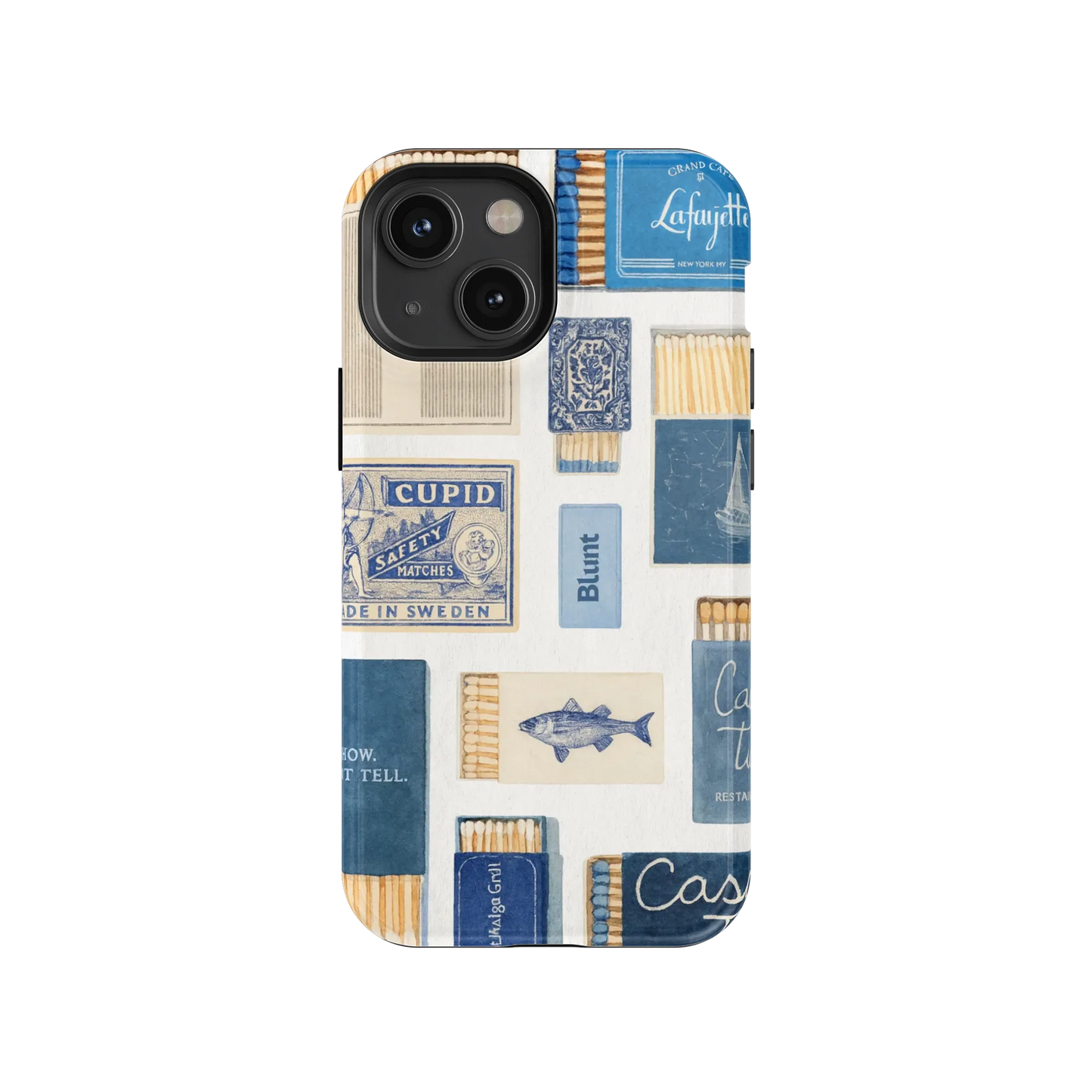 Teal flame iPhone Case
