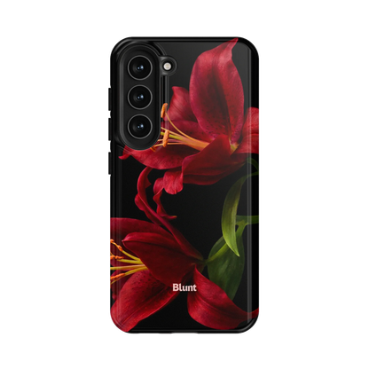Eclipse Orchid in Red Samsung Case