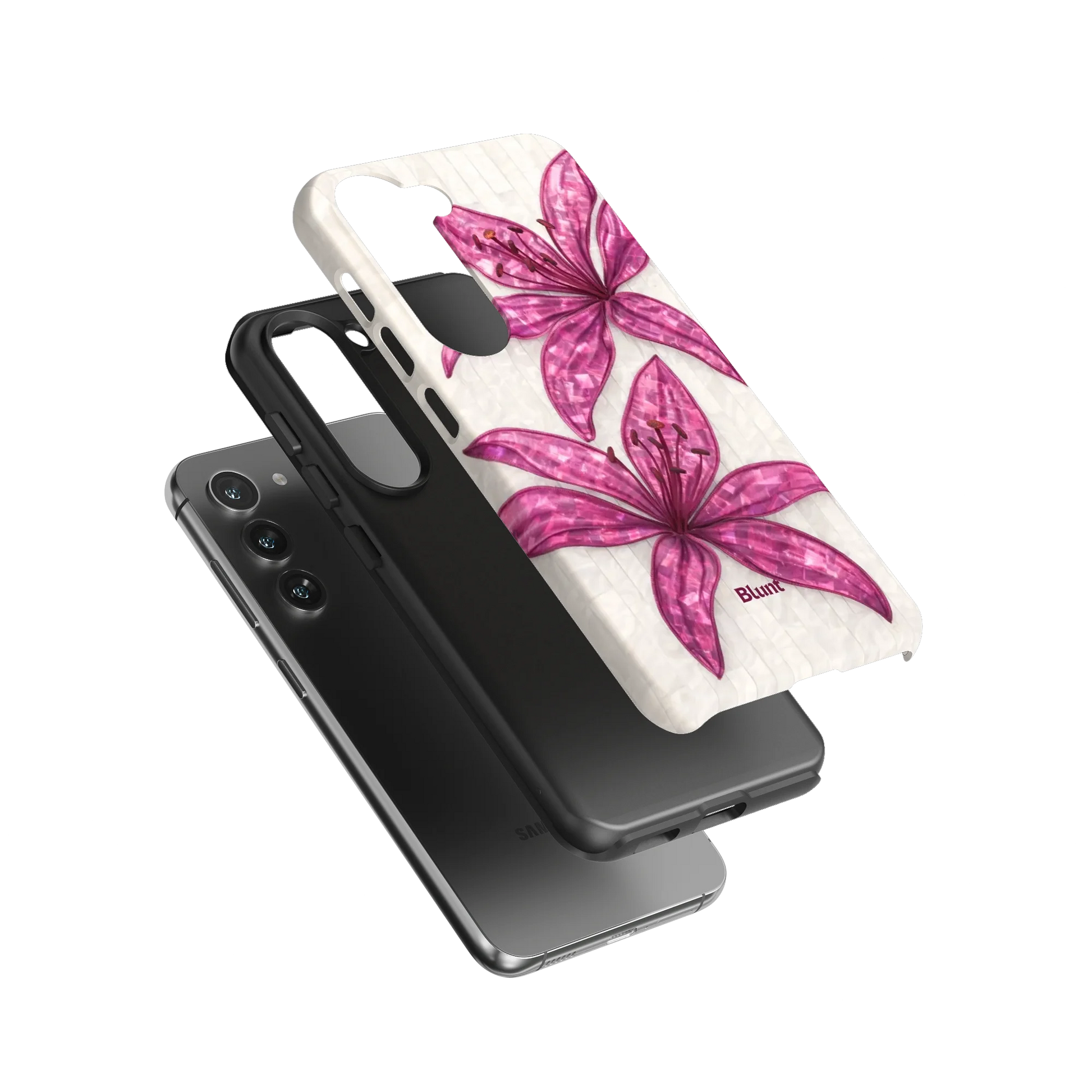 Purple-Floral-Luster-samsung-case-S23-3