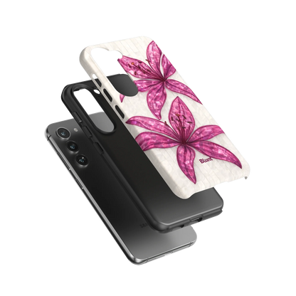 Purple-Floral-Luster-samsung-case-S23-3