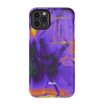 Violet Static iPhone Case