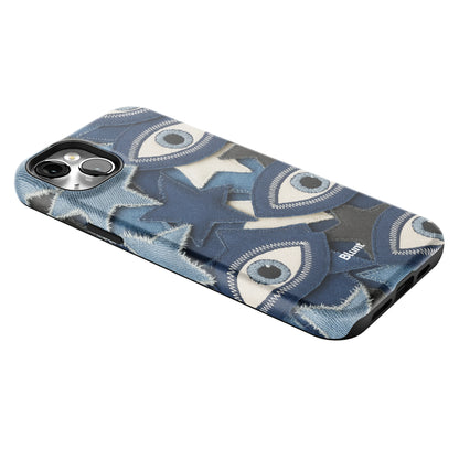 Evil Eye Denim iPhone Case gallery - Iphone_14_Mini_Air_Plus_2