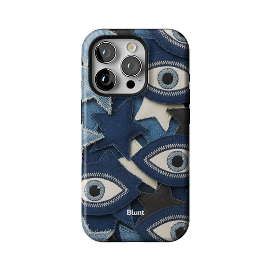 Evil Eye Denim iPhone Case gallery - Iphone_15_Pro_1