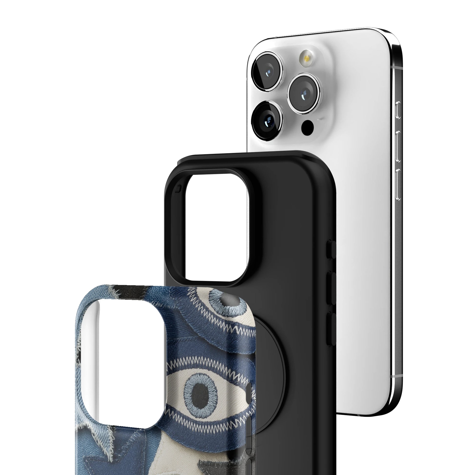 Evil Eye Denim iPhone Case gallery - Iphone_15_Pro_3