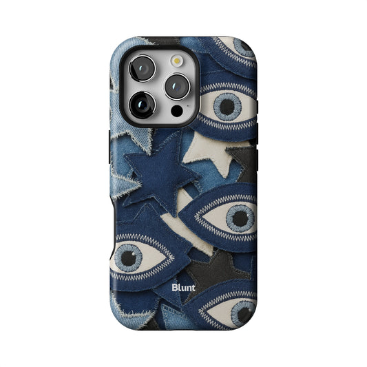 Evil Eye Denim iPhone Case gallery - Iphone_16_Pro_1