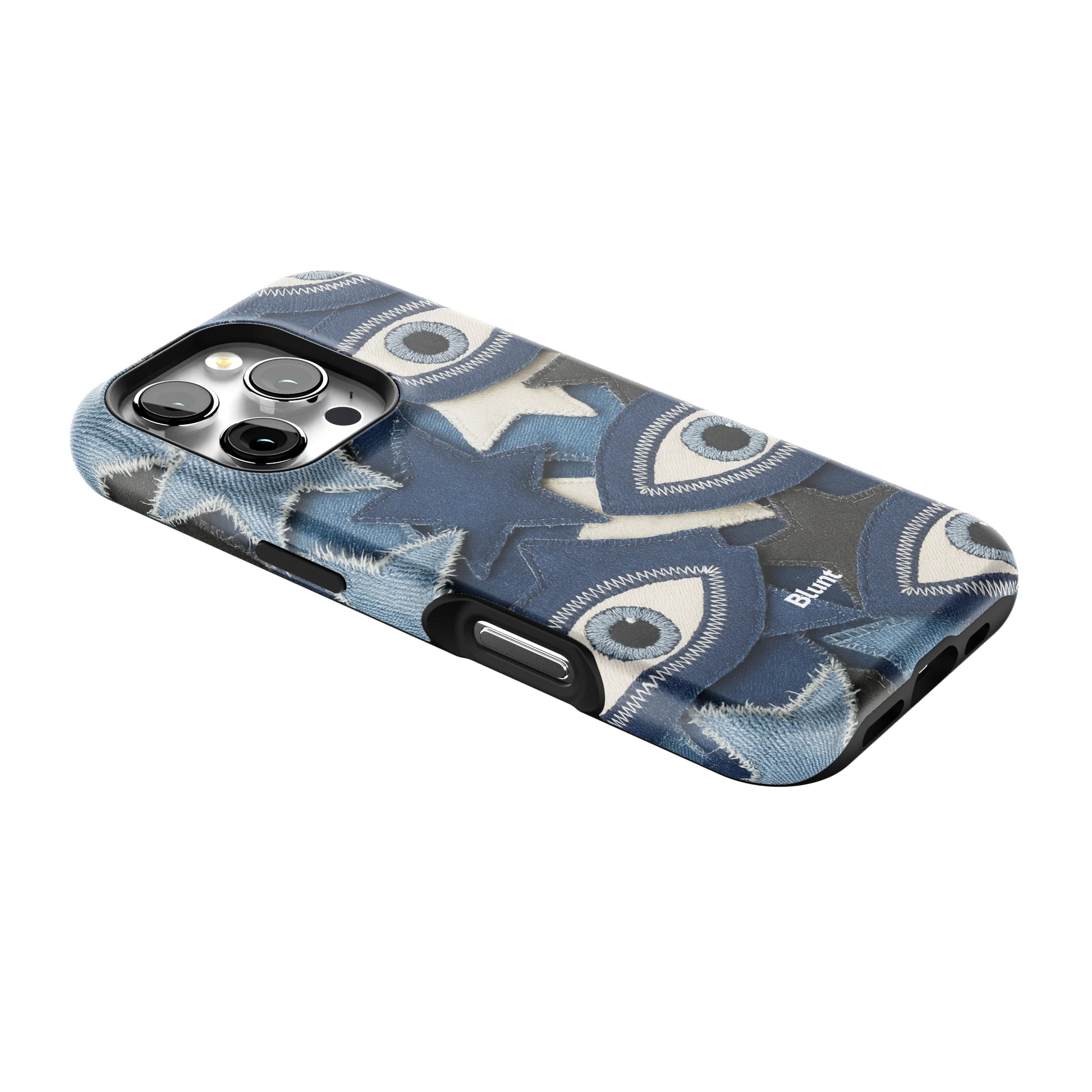 Evil Eye Denim iPhone Case gallery - Iphone_16_Pro_2