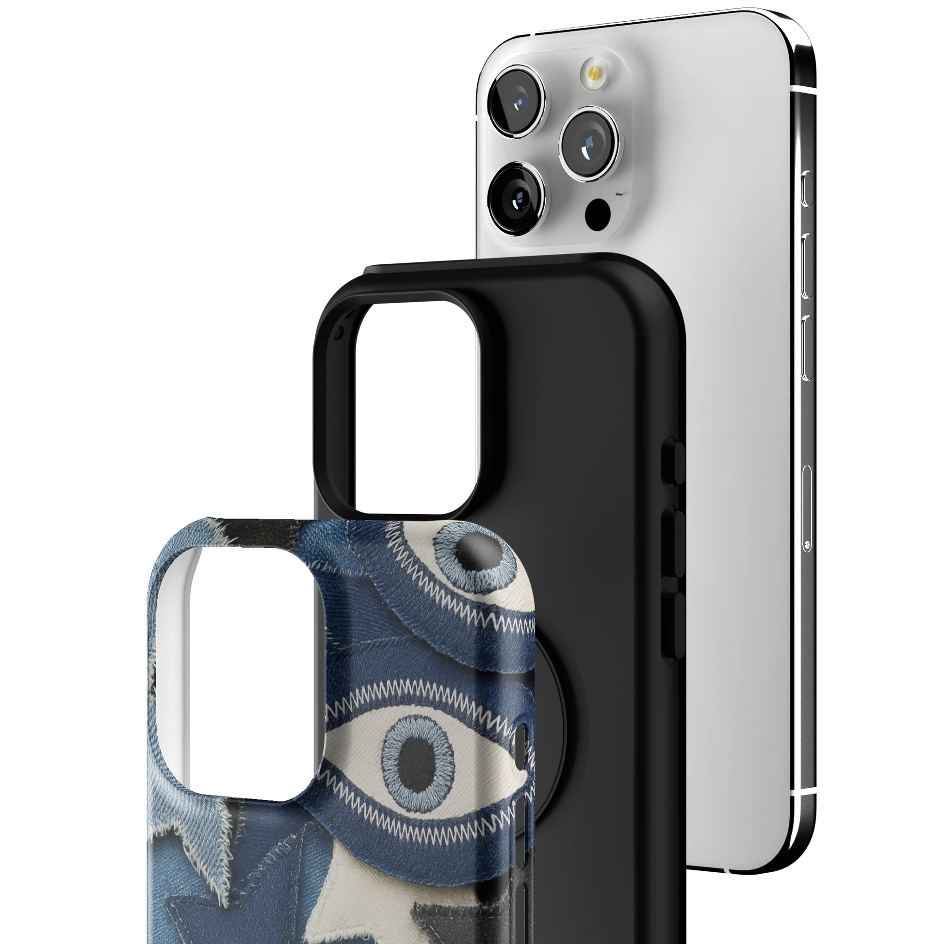 Evil Eye Denim iPhone Case gallery - Iphone_16_Pro_Max_3