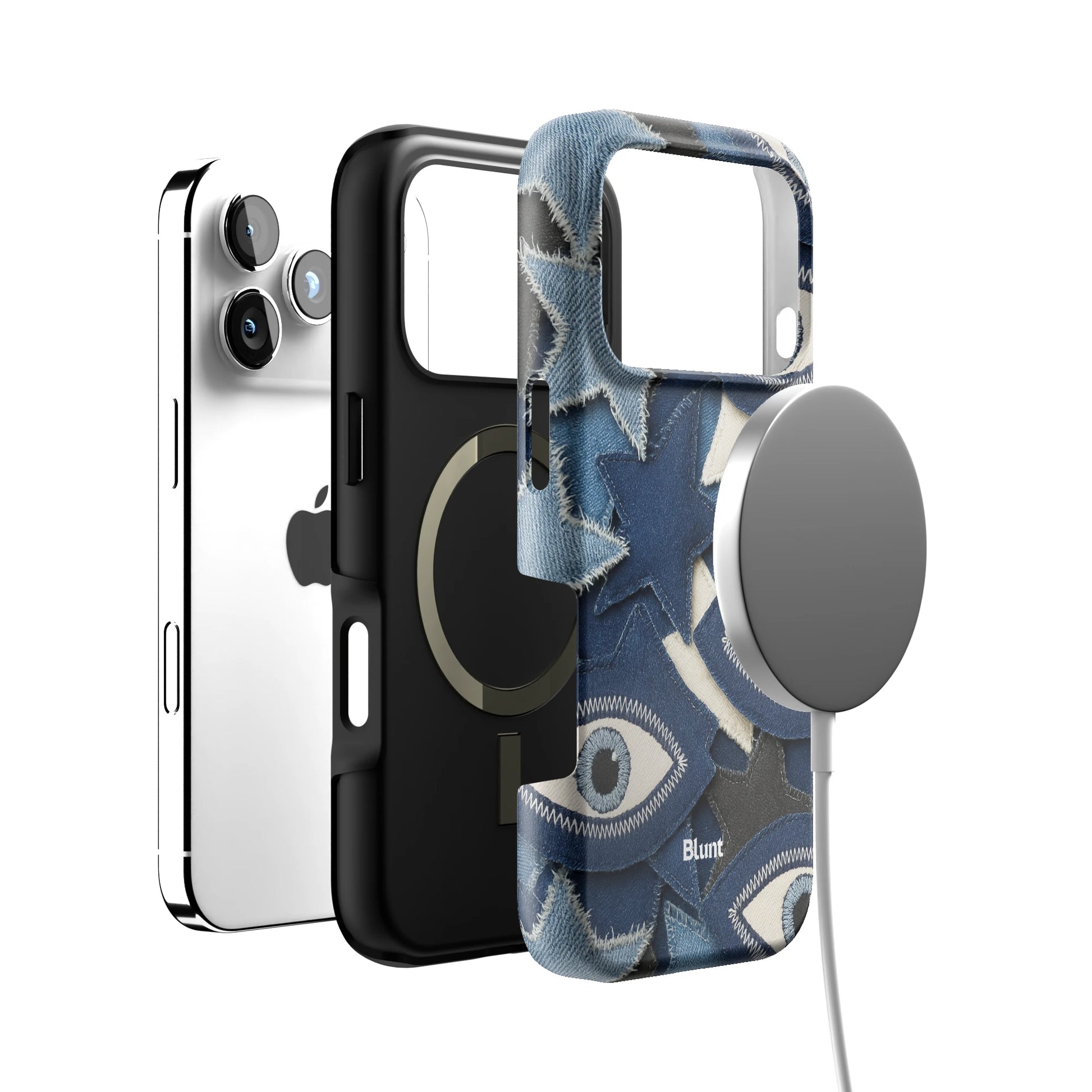 Evil Eye Denim iPhone Case gallery - Iphone_17_Pro_4