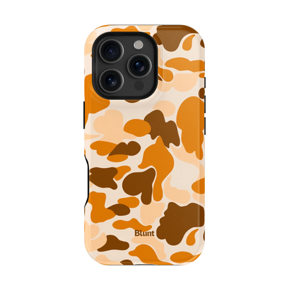 Orange Camo iPhone Case