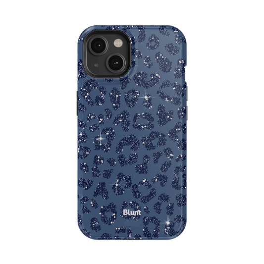 Blue Cheetah Print iPhone Case