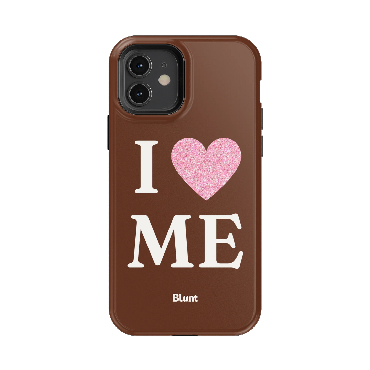 Brown I Love Me iPhone Case