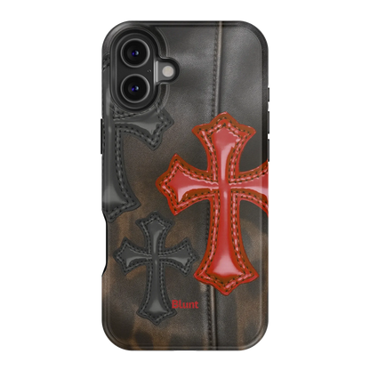 Leather Crosses iPhone Case
