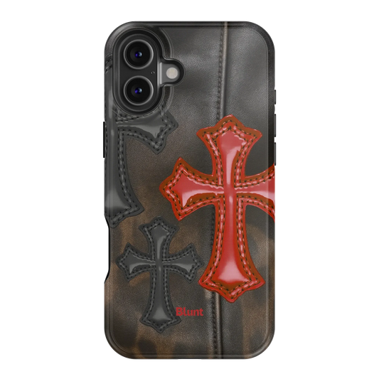 Leather Crosses iPhone Case