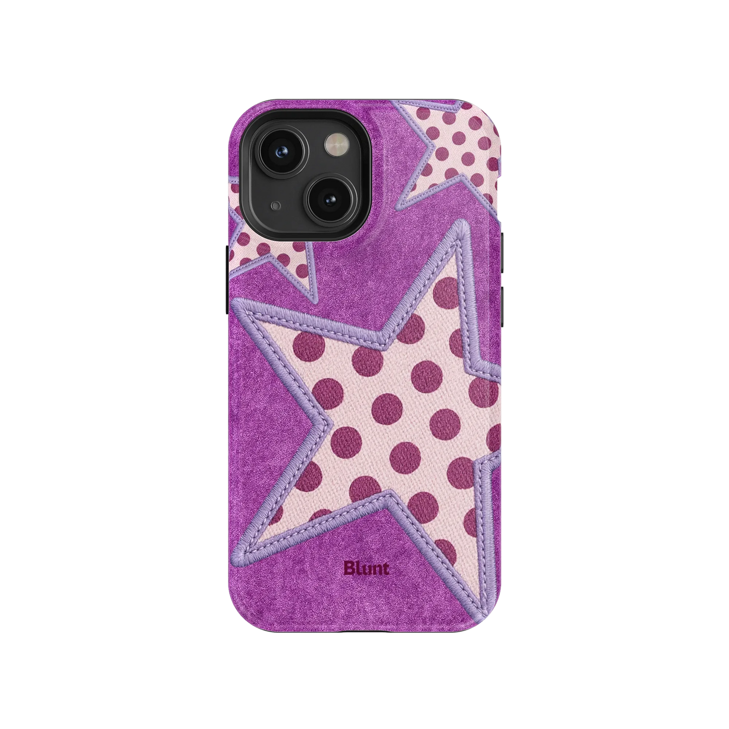 Lilac Crush Polka Star iPhone Case