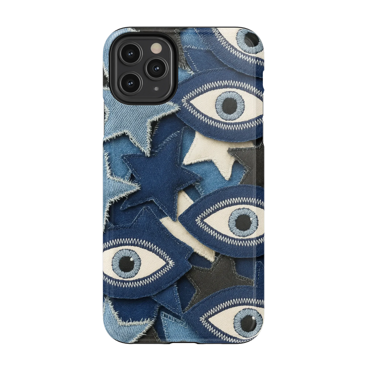 Evil Eye Denim iPhone Case