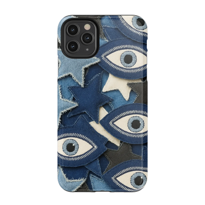 Evil Eye Denim iPhone Case