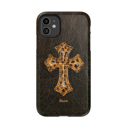 Golden Celine iPhone Case