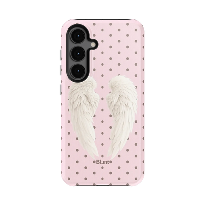 Pink Polka Wing Samsung Case