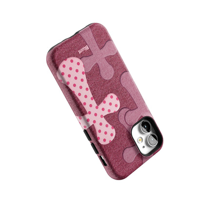 Pink-Polka-Patch-iphone-case-iPhone 12 Mini-4